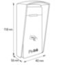 Козырёк для считывателя Ps-Link PS-M010EM-WP серый, уличный