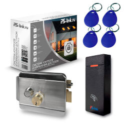 Комплект СКУД KIT-M010MF-WP-SL эл. механический замок, RFID
