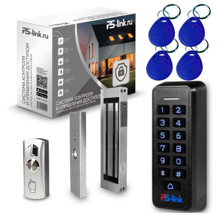 Система СКУД Ps-Link KIT-K33EM-180 / кодовая панель / RFID / замок 180