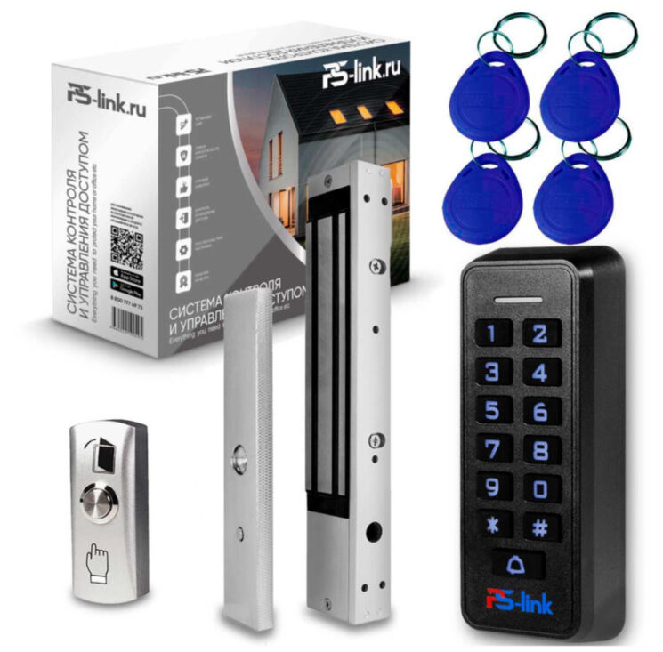 Система СКУД Ps-Link KIT-K33EM-350 / кодовая панель / RFID / замок 350