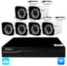 Комплект видеонаблюдения WIFI 5Мп KIT-W506TB беспроводной, 6 камер для улицы, ночное видение, удаленный доступ