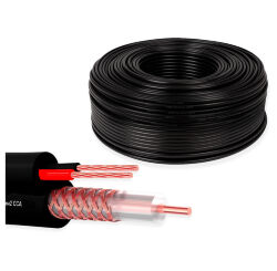 Кабель КВК KVK-CCA-2035-10 RG-59 + 2 x 0.35 кв.мм.10м.
