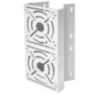 Кронштейн монтажный двойной для камеры видеонаблюдения на столб или угол 50мм, печать 3D, белый