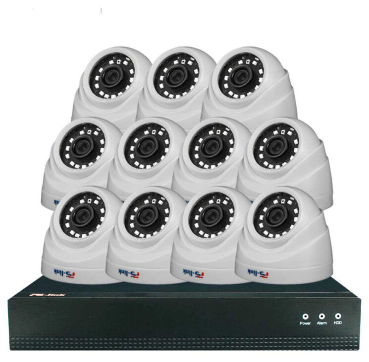 Комплект видеонаблюдения IP 5Мп KIT-A511IP-POE 11 камер с ночной съемкой для помещения, с датчиком движения, питание PoE