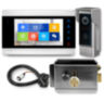 Комплект видеодомофона Ps-Link KIT-DB09-SS / WIFI с электромеханическим замком