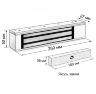 Комплект СКУД Undino KIT-ACP101MF-280 эл. магнитный замок 280кг, RFID