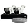 Комплект видеонаблюдения IP 8Мп KIT-C802IP-POE 2 камеры с ночной съемкой для улицы, с датчиком движения, питание PoE