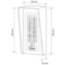 Козырёк для панели доступа Ps-Link PS-S601EM-WP зеленый PETG