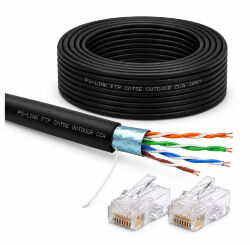 Кабель витая пара FTP4 cat.5E CCA 40 метров FTP-CCA40-OUT уличный