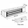 Комплект СКУД Undino KIT-ACP102EM-350 эл. магнитный замок 350кг, RFID