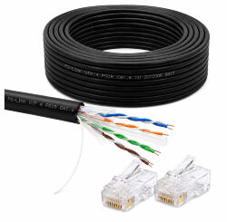 Кабель витая пара UTP4 cat.6 CU 80 метров UTP-CAT6-CU80-OUT уличный
