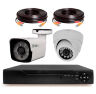 Комплект видеонаблюдения AHD 2Мп KIT-B202HD 1 камера для помещения, 1 камера для улицы