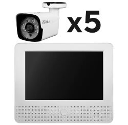 Комплект видеонаблюдения AHD 5Мп KIT-C9505HD 5 камер для улицы, регистратор с монитором
