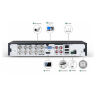Комплект видеонаблюдения AHD 2Мп KIT-B208HD 4 камеры для улицы, 4 камеры для помещения