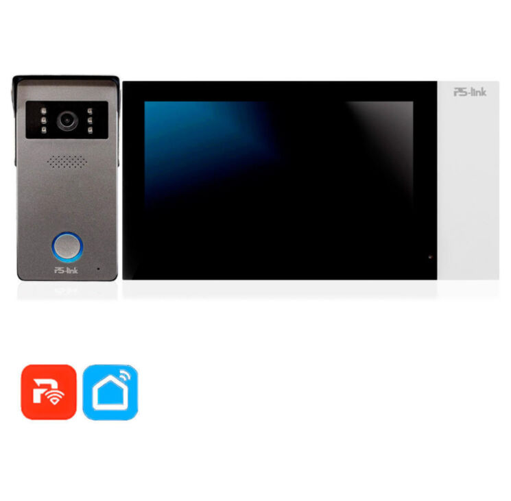 Комплект видеодомофона Ps-Link KIT-736DP-301CR-S IP, Wi-Fi, FHD, интерком
