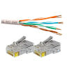 Кабель UTP4 cat.5E CU 20 метров UTP-CU20 с коннекторами RJ-45