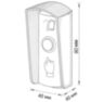 Козырёк для кнопки выхода Ps-Link PS-OP02 белый уличный