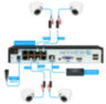 Комплект видеонаблюдения IP Nevview NVE-D205-POE / 2Мп / питание POE